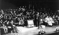 Principal Johnston's Installation Ceremony, 1980. MUA PR032046.