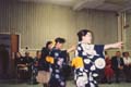 A Japanese flute player entertaining at a Japanese Canadian Redress Fundraising Dinner, March 5, 1988.