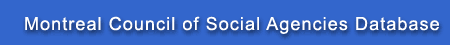 Montreal Council of Social Agencies Database